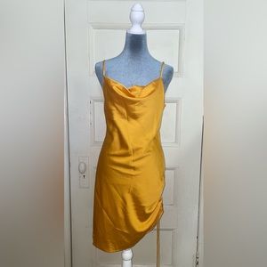 Satin Gold Dress